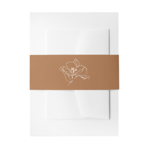 Bandeau De Faire-part Dessin floral simple élégant