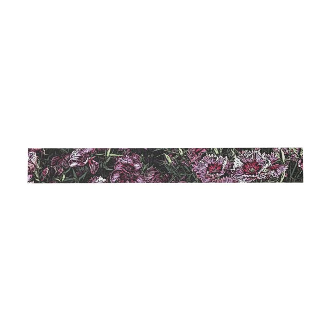 BANDEAU DE FAIRE-PART DIANTHUS (Plat)