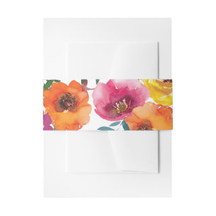 Bandeau De Faire-part Dîner de répétition floral coloré Fiesta