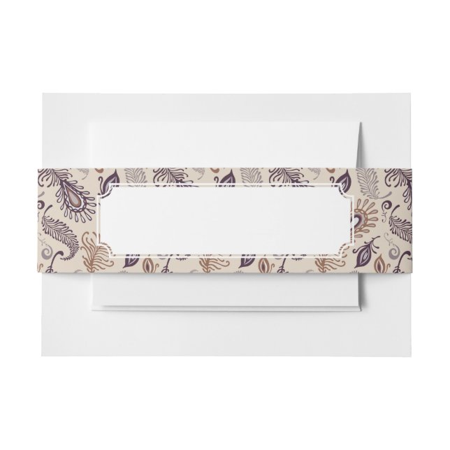 Bandeau De Faire-part Divers motif de plume (Devant Example)