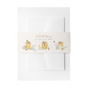 Bandeau De Faire-part Douce petite douche de bébé miel