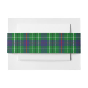 Bandeau De Faire-part Duncan Scottish Tartan Belly Band