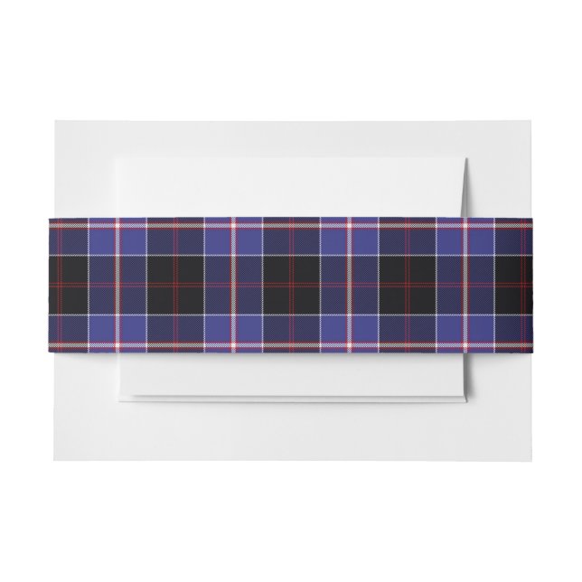 Bandeau De Faire-part Dunlap Scottish Tartan Belly Band (Devant Example)