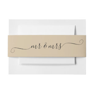 Bandeau De Faire-part Earthtone M. et Mme.