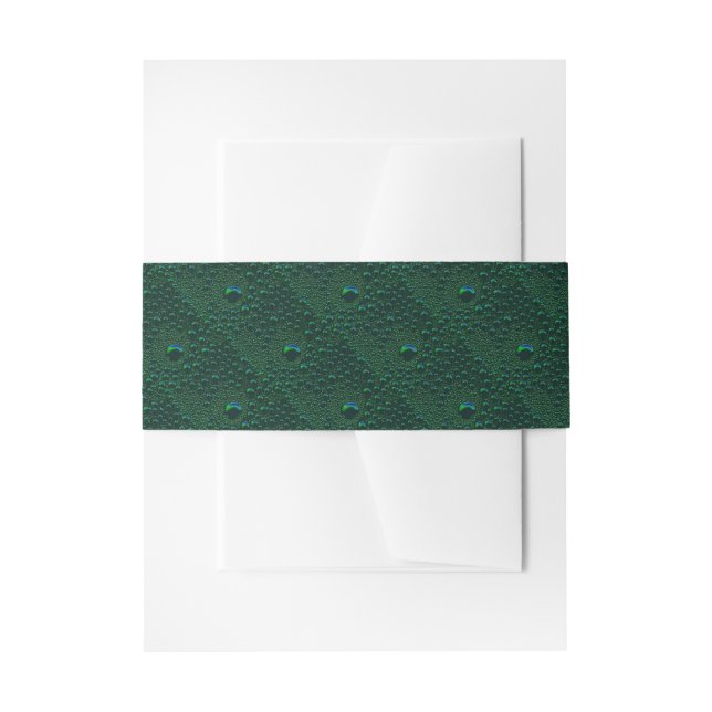 Bandeau De Faire-part Eau sur métal vert (Devant example)