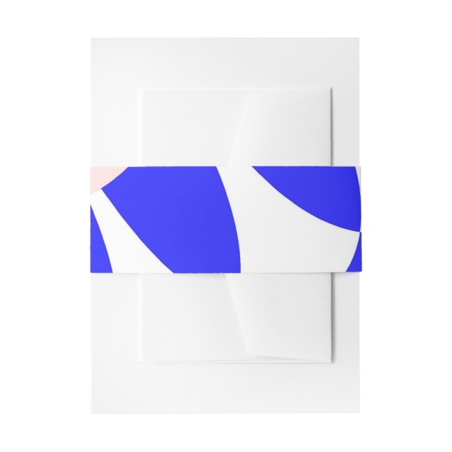 Bandeau De Faire-part Écaille Bleue et Blanche (Devant example)