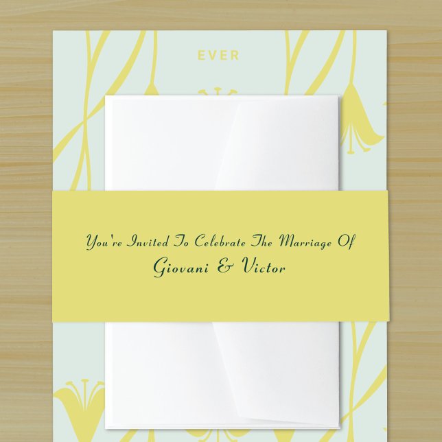 Bandeau De Faire-part Écriture Calligraphique Élégante Mariage Minimalis (Créateur téléchargé)
