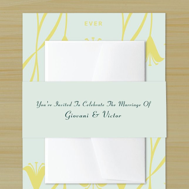 Bandeau De Faire-part Écriture Calligraphique Élégante Mariage Minimalis (Créateur téléchargé)