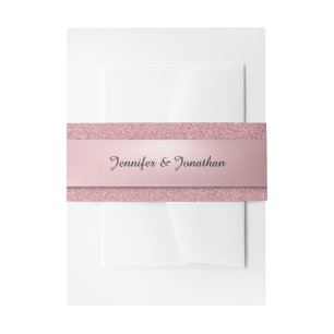Bandeau De Faire-part Écriture calligraphique élégante moderne en rosego