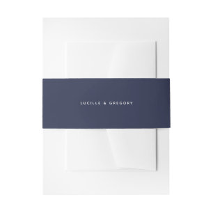Bandeau De Faire-part Éditorial Mariage Tout En Majuscules Bleu Minuit M