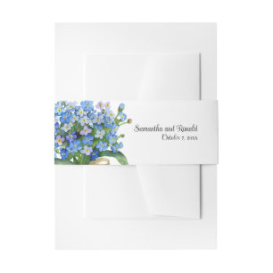 Bandeau De Faire-part Elégant aquarelle Oubliez-moi pas Mariage