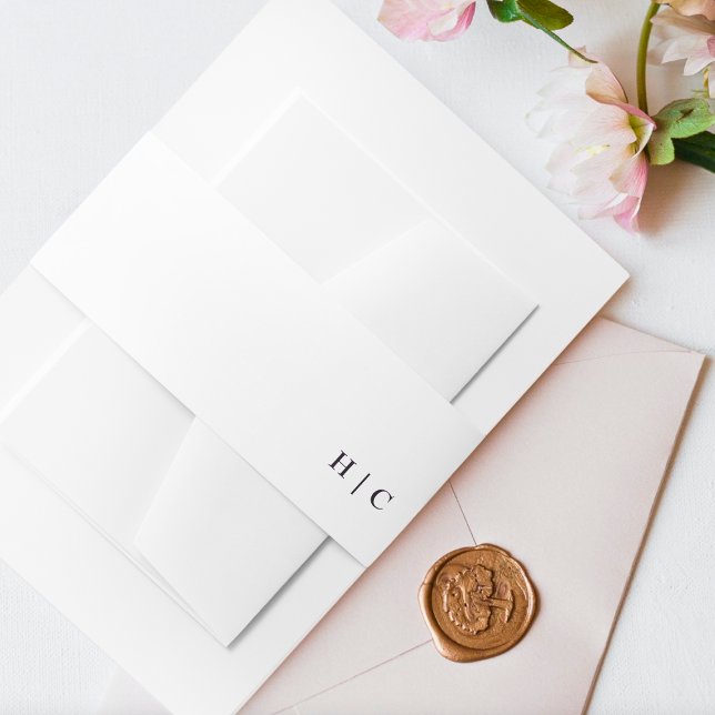 Bandeau De Faire-part Élégant Boho foncé violet sur Mariage blanc (Créateur téléchargé)