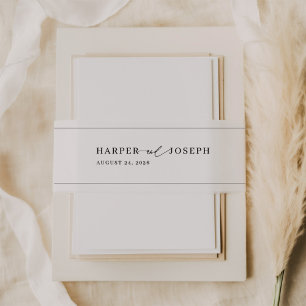 Bandeau De Faire-part Élégant Faire-part de mariage de script de calligr