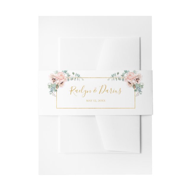 Bandeau De Faire-part Élégant flou | MARIAGE (Devant example)