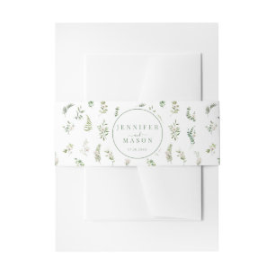 Bandeau De Faire-part Élégant groupe de ventre mariage floral classique