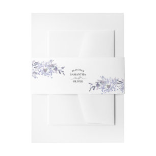 Bandeau De Faire-part Élégant Mariage botanique Enveloppe Bande de ventr