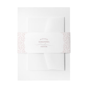 Bandeau De Faire-part Elégant Mariage damassé Beige