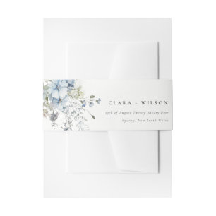Bandeau De Faire-part Elégant Mariage d'aquarelle bleu de la maison