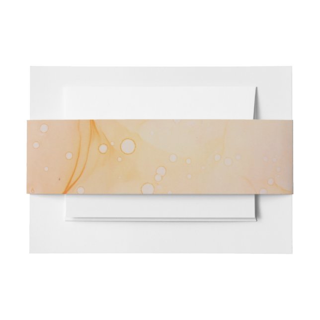 Bandeau De Faire-part Elégant Mariage d'aquarelle corail (Devant Example)