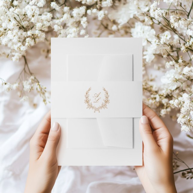 Bandeau De Faire-part Élégant Mariage de courroie botanique (Créateur téléchargé)