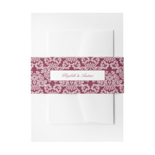 Bandeau De Faire-part Élégant Mariage de script de dentelle