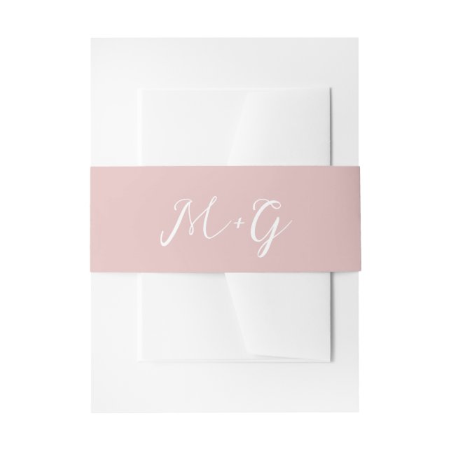 Bandeau De Faire-part Élégant mariage écriture rose gras (Devant example)