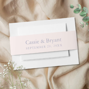 Bandeau De Faire-part Élégant Mariage Lilac français rose et violet