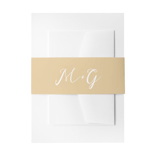 Bandeau De Faire-part Élégant mariage Terreux Script Gras Neutre (Devant example)