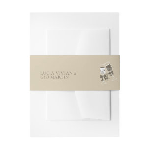 Bandeau De Faire-part Élégant Mariage vert sable