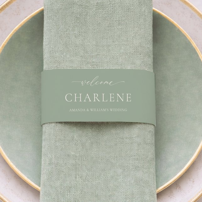 Bandeau De Faire-part  Elegant Menu & Invitation Wrap (Créateur téléchargé)