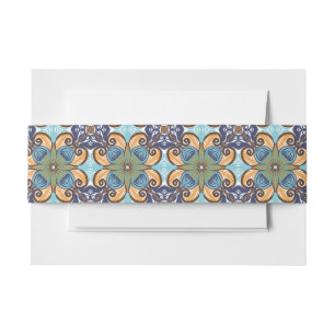 Bandeau De Faire-part Élégant mexicain Floral Talavera Mariage de carrel