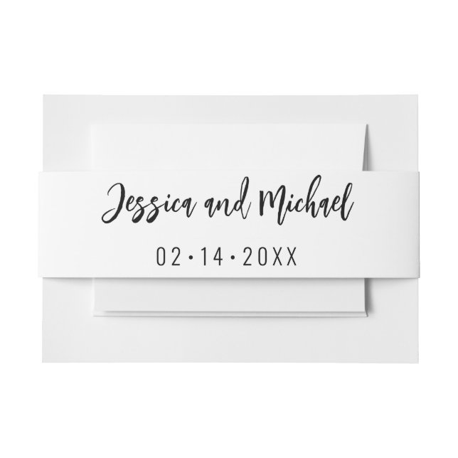Bandeau De Faire-part 💍 Élégant Minimaliste  (Devant Example)