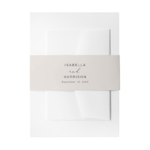 Bandeau De Faire-part Elégant minimaliste crème Beige Mariage Suite Invi
