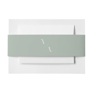 Bandeau De Faire-part Élégant minimaliste moderne Monogramme Mariage