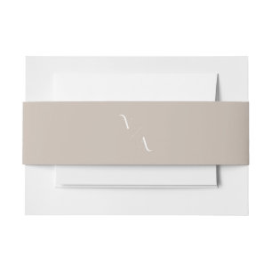 Bandeau De Faire-part Élégant minimaliste moderne Monogramme Mariage