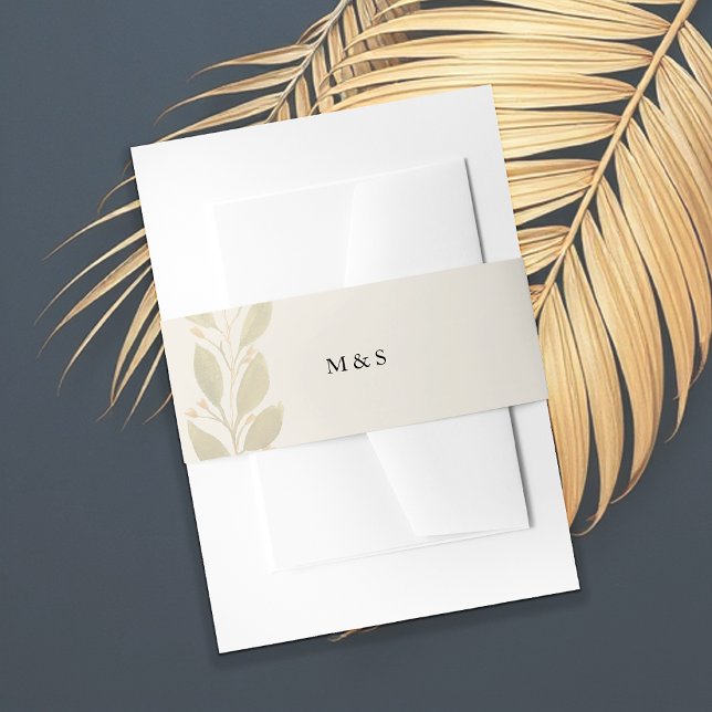 Bandeau De Faire-part Elégant Monochromatique Pastel Earthy Personnalisé (Créateur téléchargé)