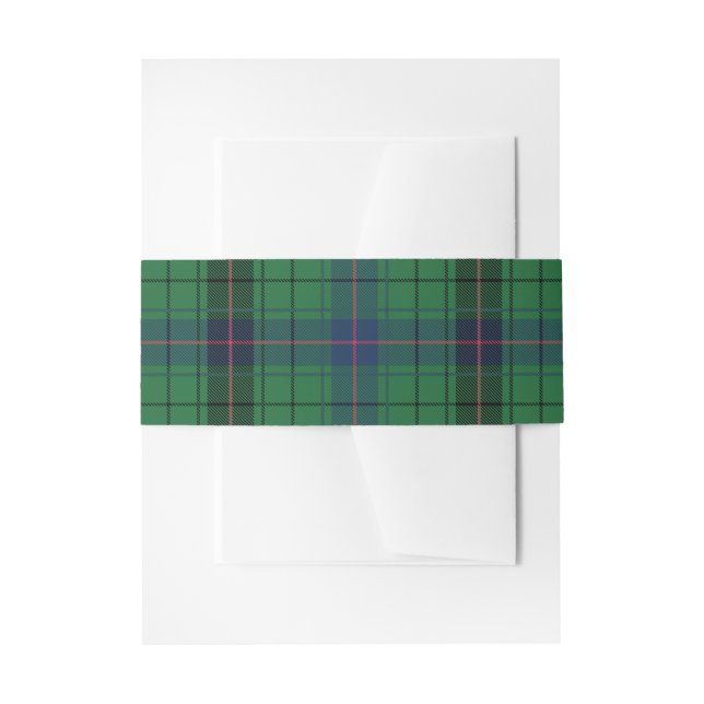 Bandeau De Faire-part Elegant Plaid Davidson Rustic Traditional Wedding (Devant example)