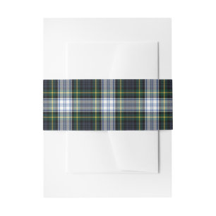 Bandeau De Faire-part Élégant Tartan Plaid Gordon