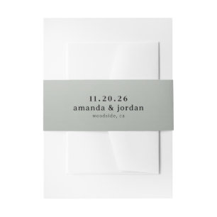 Bandeau De Faire-part Élégant Typographique Gris