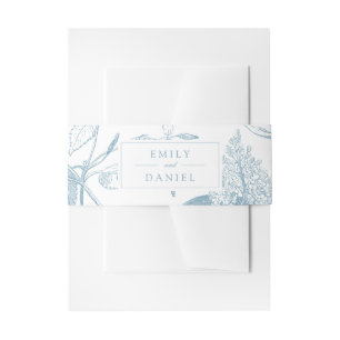 Bandeau De Faire-part Élégant Vintage Botanique Invitation Bande de vent
