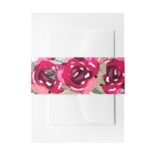 Bandeau De Faire-part Elégante aquarelle rose Fleurs