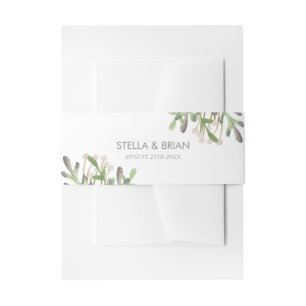 Bandeau De Faire-part Élégante bande d'invitation à l'aquarelle