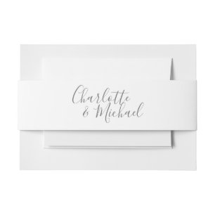 Bandeau De Faire-part Élégante écriture de signature