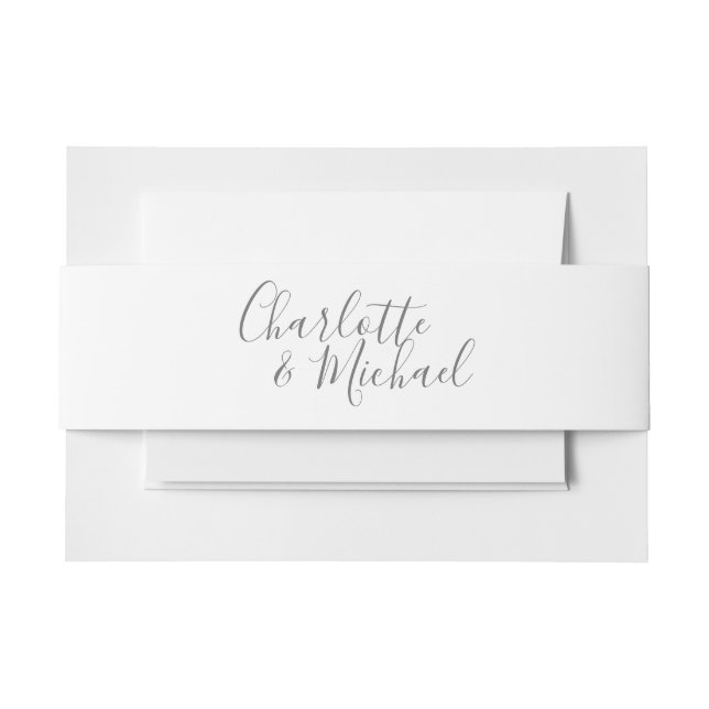 Bandeau De Faire-part Élégante écriture de signature (Devant Example)
