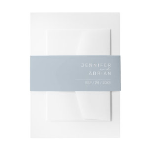 Bandeau De Faire-part Élégante invitation moderne minimale bleu pastel
