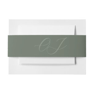 Bandeau De Faire-part Élégantes Initiales Mariage 