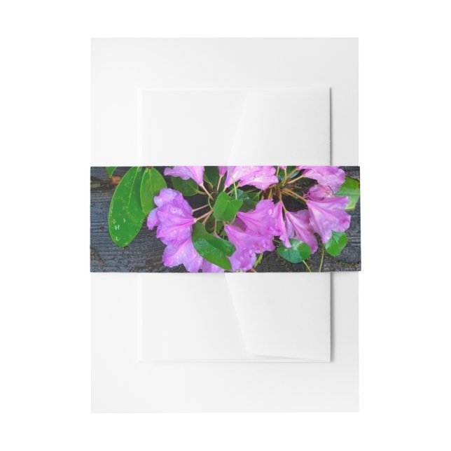 Bandeau De Faire-part Elégants fleurs roses azalées roses (Devant example)