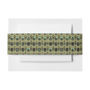 Bandeau De Faire-part Emerald & Gold Art Déco