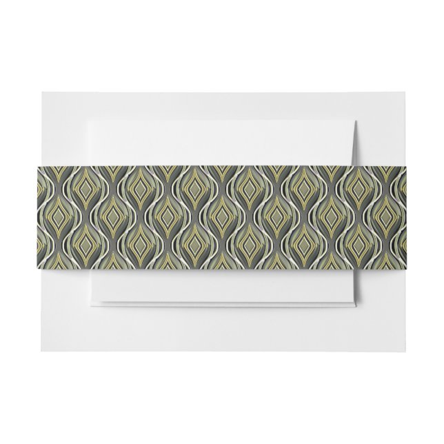 Bandeau De Faire-part Emerald & Gold Art Déco (Devant Example)