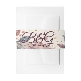 Bandeau De Faire-part Ensembles de mariage avec bandes ventrales